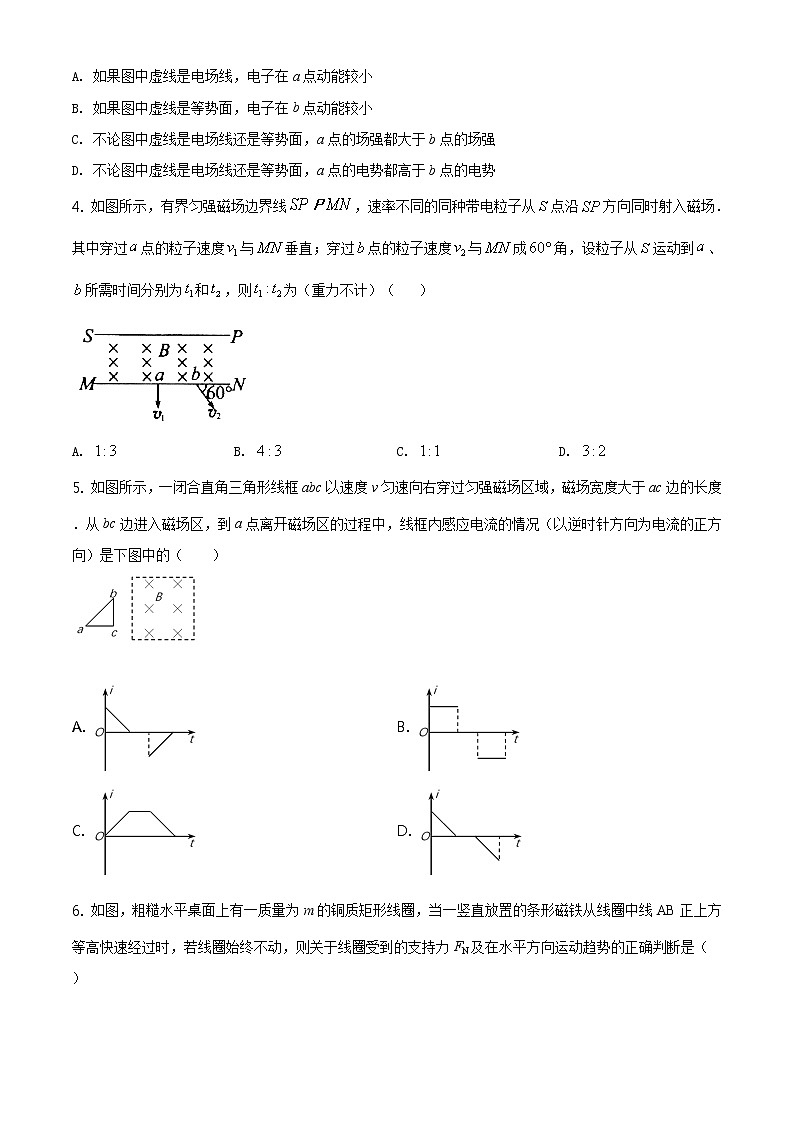 精品解析:辽宁省瓦房店市高级中学2019-2020学年高二上学期期末考试物理试题(原卷版)02