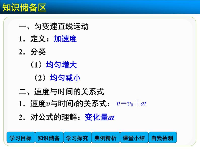 2.2 匀变速直线运动的速度与时间的关系 PPT课件03