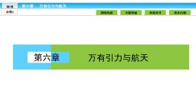 物理第六章 万有引力与航天综合与测试精品课件ppt