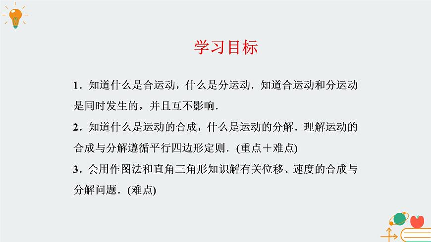 [7669107]教科版（2019）高中物理必修第二冊1.2運動的合成與分解-課件 教科版（2019）第2頁