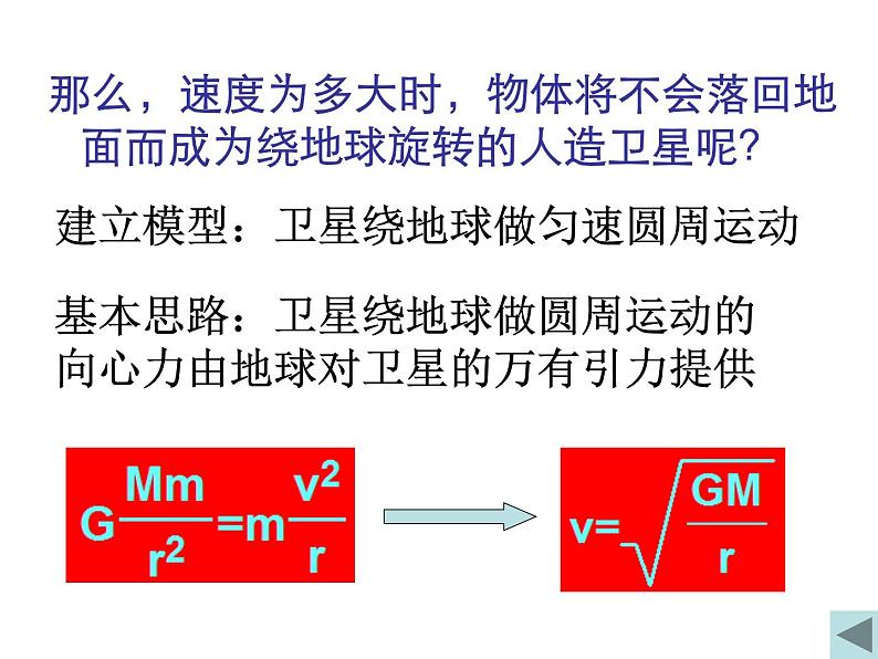 专题6.5 宇宙航行-高一物理课件精选(人教版必修2)07