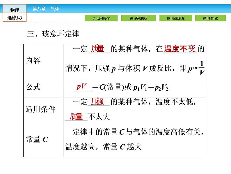 (人教版)高中物理选修3-3课件:8.1气体的等温变化第7页