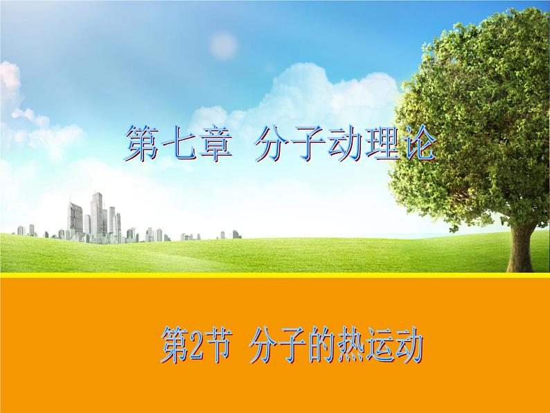 高二物理人教版选修3-3课件:7.2 分子的热运动 201