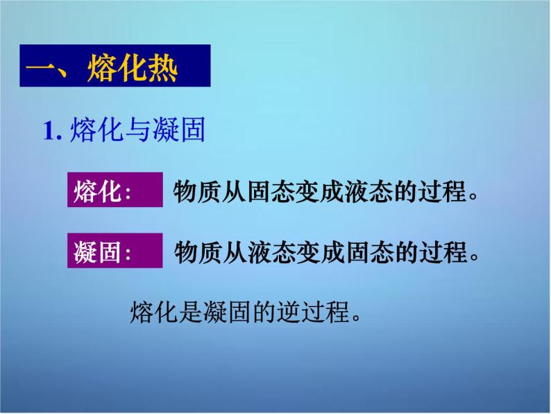 高中物理 第九章 第四节 物态变化中的能量交换课件 新人教版选修3-307