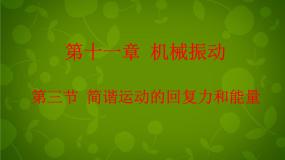 人教版 (新课标)3 简谐运动的回复力和能量示范课ppt课件