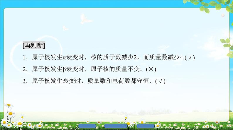 2018版高中物理(人教版)选修3-5同步课件:第19章 2 放射性元素的衰变05