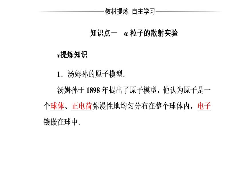 人教版物理选修3-5课件 第十八章　原子结构 2原子的核式结构模型04