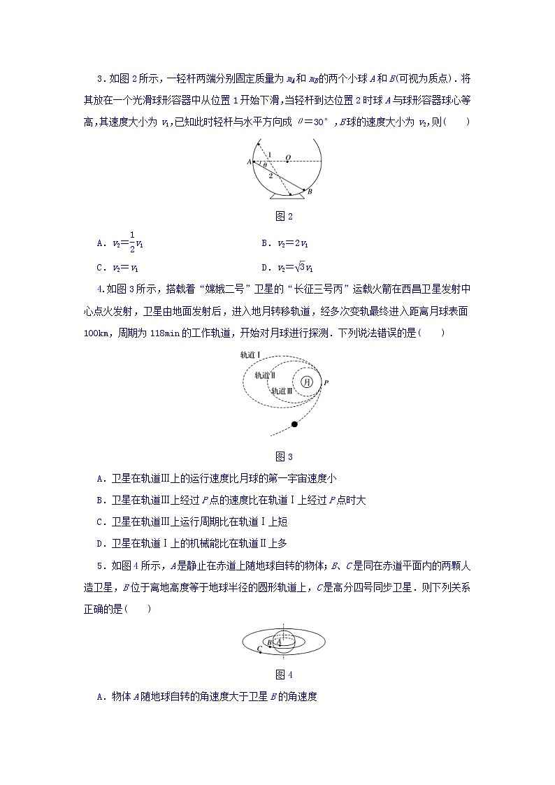 2021届高考物理(全国通用)精练 第四章 曲线运动 万有引力与航天 Word版含答案02