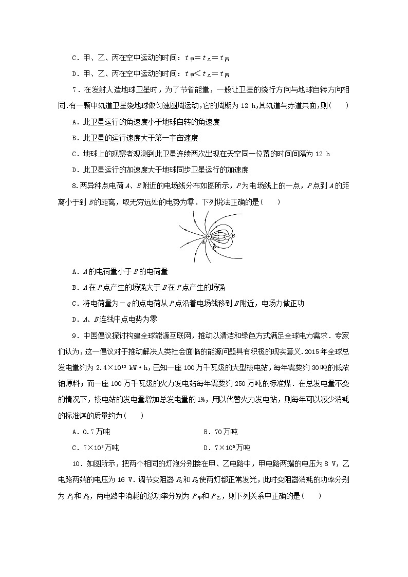 浙江专用2021届高考物理二轮复习评估验收仿真模拟卷十三含解析第3页