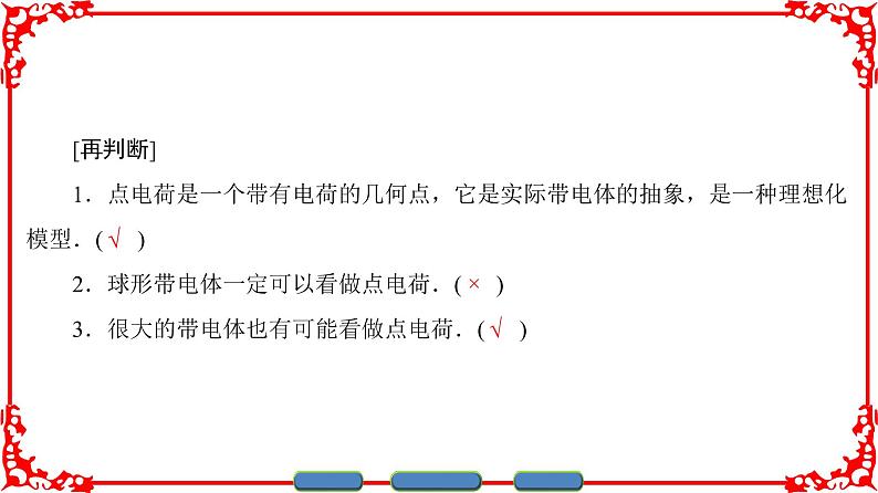 高中物理人教版选修3-1(课件)第一章 静电场 1-204