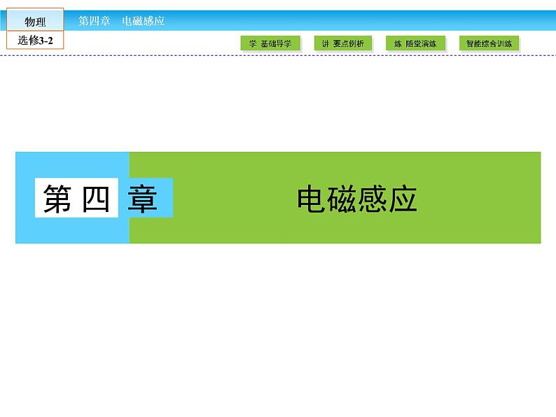 (人教版)高中物理选修3-2课件:第4章 电磁感应1、2第1页