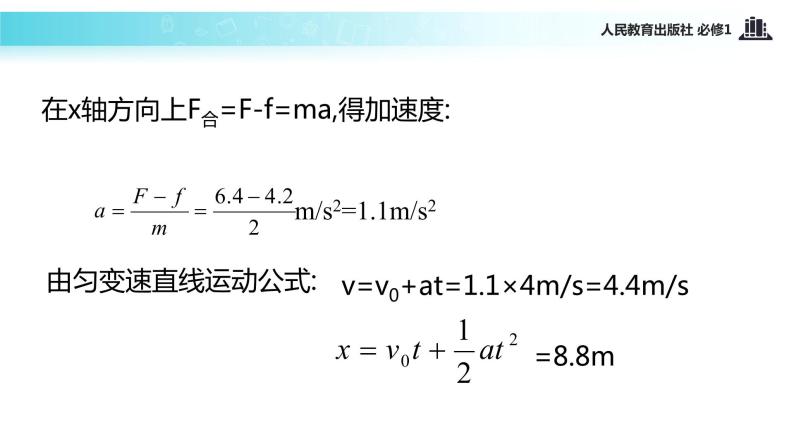 【教学课件】《用牛顿运动定律解决问题（一）》（人教）05