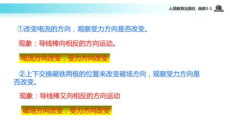 【教学课件】《3.4磁场对通电导线的作用力》（人教）05