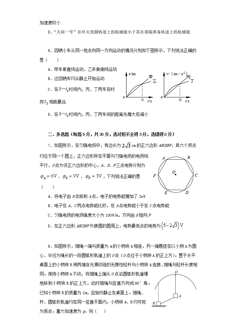 2021湖南省高考冲刺压轴卷:物理+答案解析第3页