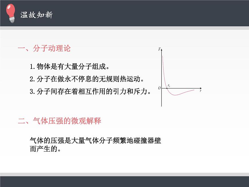 人教版（2019）高中物理選修性必修第三冊課件： 1.4 分子動(dòng)能和分子勢能 課件第2頁