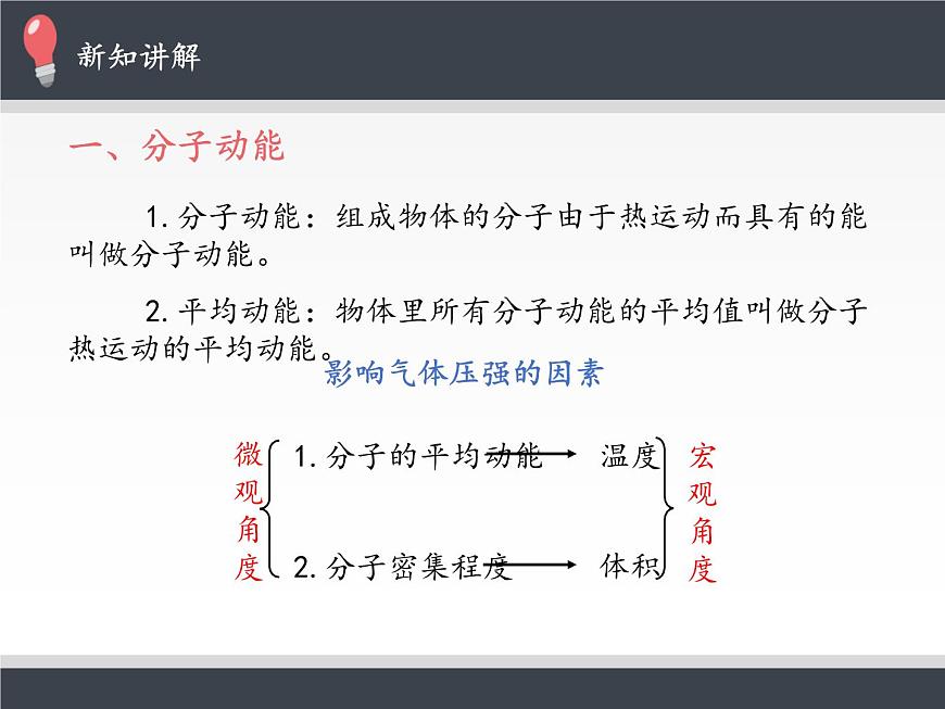 人教版（2019）高中物理選修性必修第三冊課件： 1.4 分子動(dòng)能和分子勢能 課件第3頁