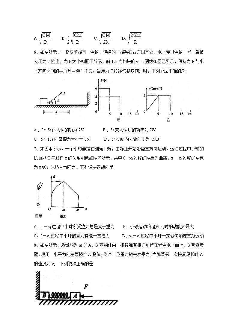 辽宁省部分重点高中2020-2021学年高一下学期期中考试+物理+答案02