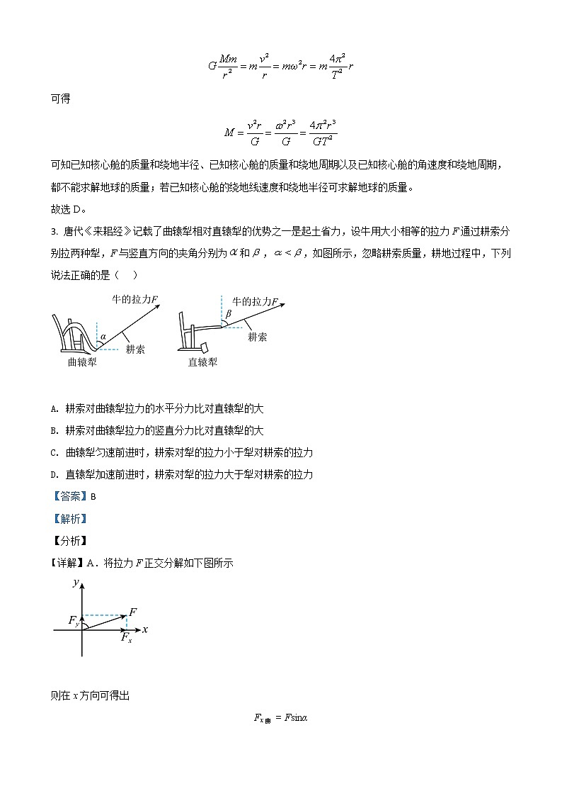2021年廣東省普通高中學(xué)業(yè)水平選擇性考試（廣東卷）（解析版）第2頁