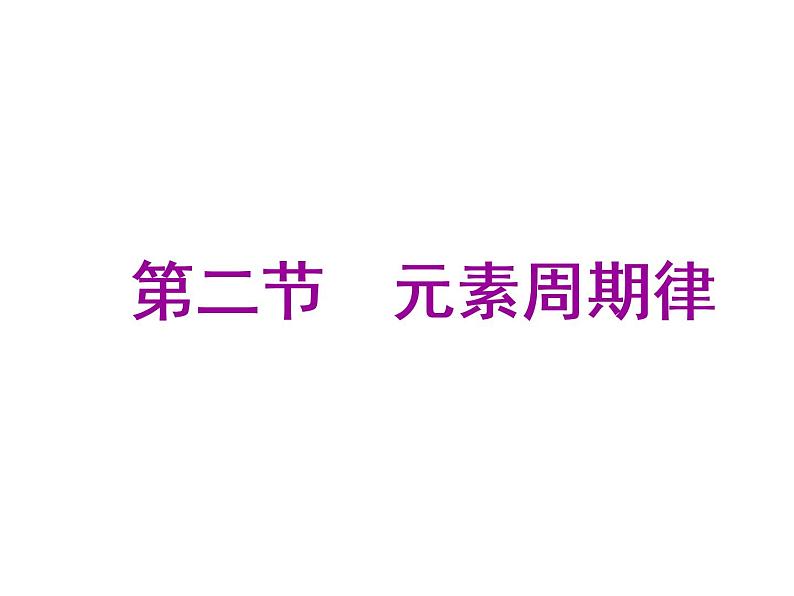 人教版(2019)化学必修第一册4.2.1 第1课时 元素性质周期变化规律 课件01
