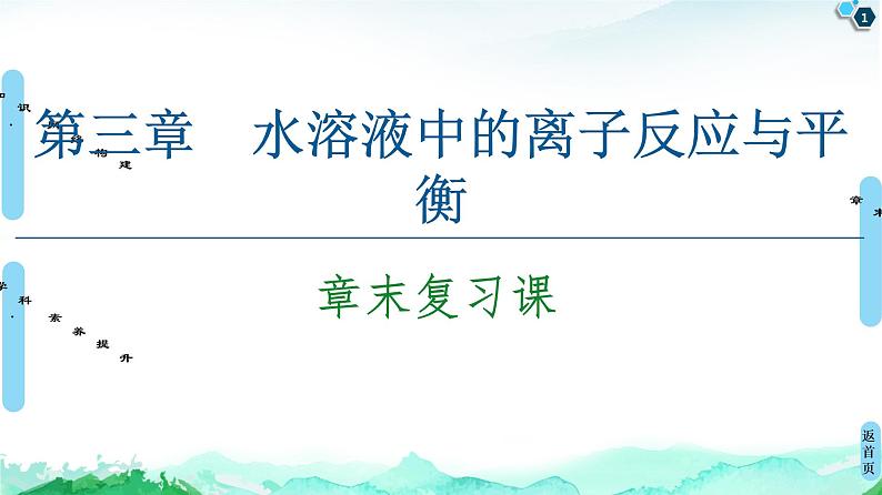 第3章 章末复习课 课件 【新教材】人教版(2019)高中化学选择性必修1(共16张PPT)第1页