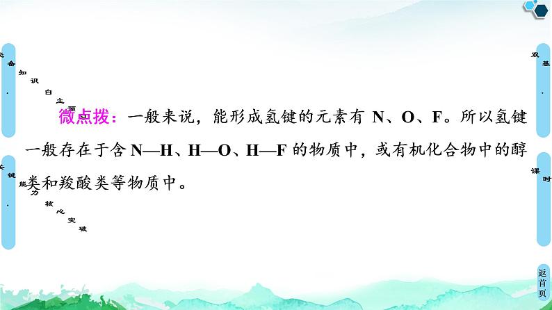 第2章 第3节 第2课时 氢键 溶解性 分子的手性 课件【新教材】人教版(2019)高中化学选择性必修2第6页