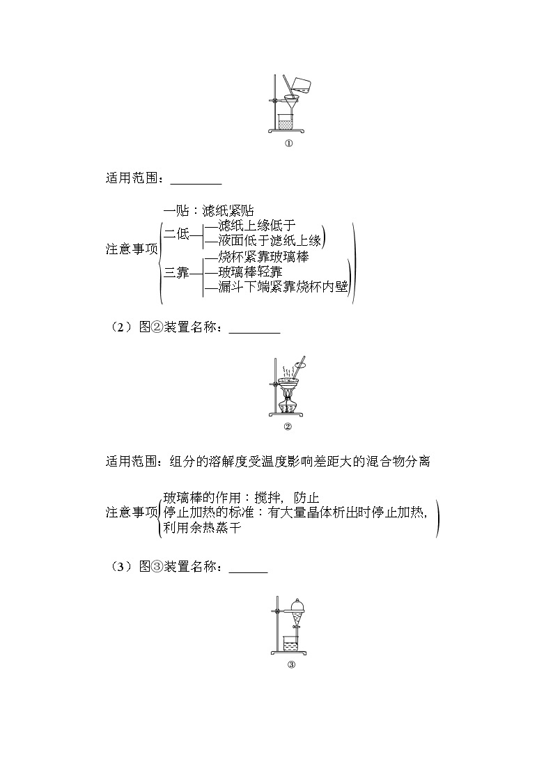 新教材2022届新高考化学人教版一轮学案：10.2 物质的分离、提纯、检验与鉴别02