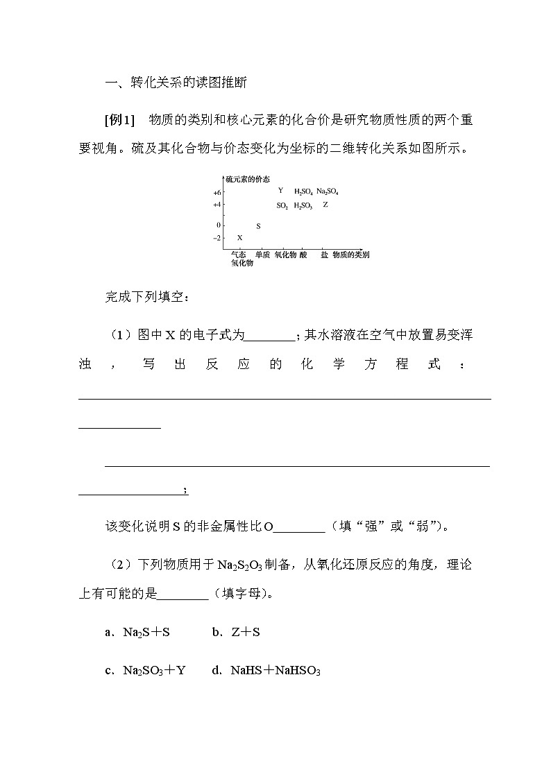 新教材2022届新高考化学人教版一轮学案:微专题·大素养 8 含硫化合物的转化与应用03