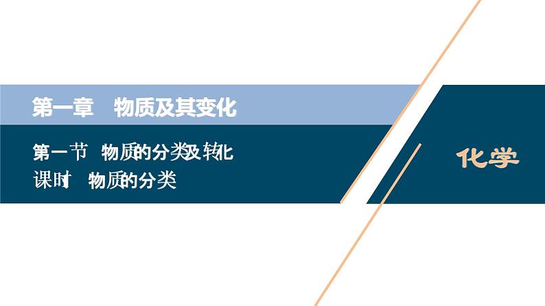 1.1 物质的分类及转化--(新教材)2021年人教版(2019)化学必修第一册课件01