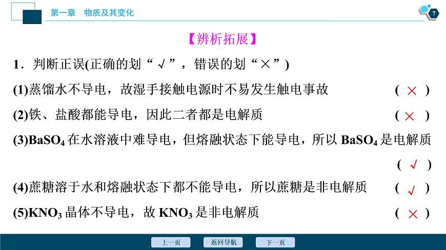 1 課時(shí)1　電解質(zhì)的電離第8頁