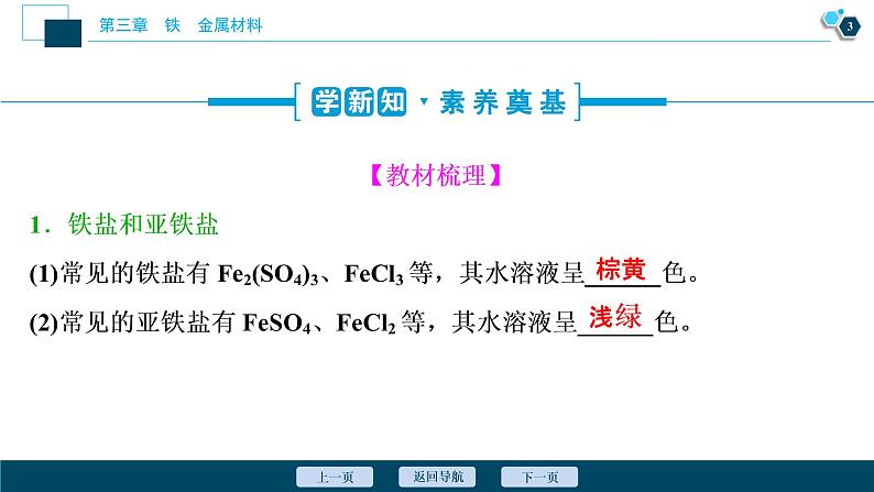 3.1 铁及其化合物--(新教材)2021年人教版(2019)化学必修第一册课件04