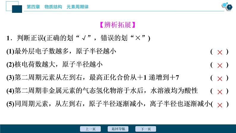 1 课时1 元素性质的周期性变化规律第8页