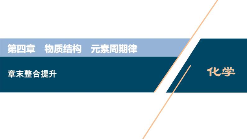 第四章 章末整合提升--（新教材）2021-2022学年人教版(2019)化学必修第一册课件01