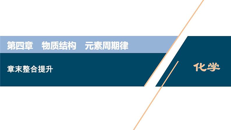 第四章 章末整合提升--(新教材)2021-2022学年人教版(2019)化学必修第一册课件第1页