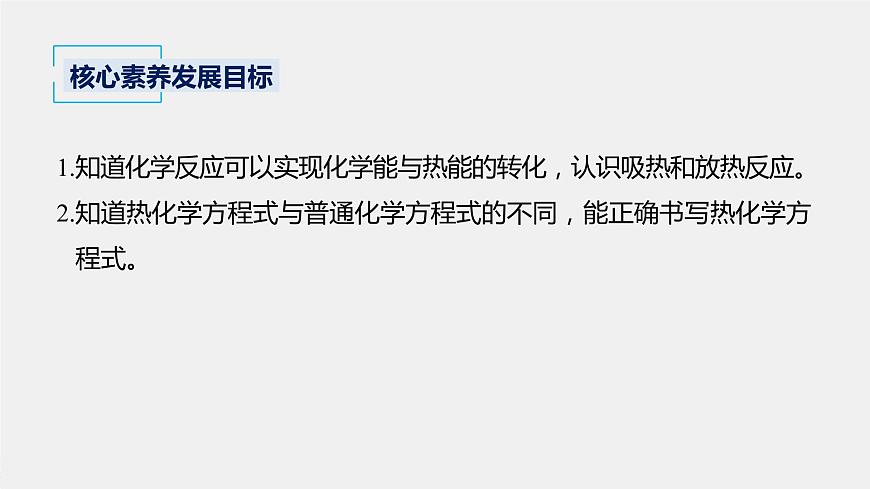 專題6 第二單元 第1課時 放熱反應和吸熱反應　熱化學方程式 課件PPT第2頁
