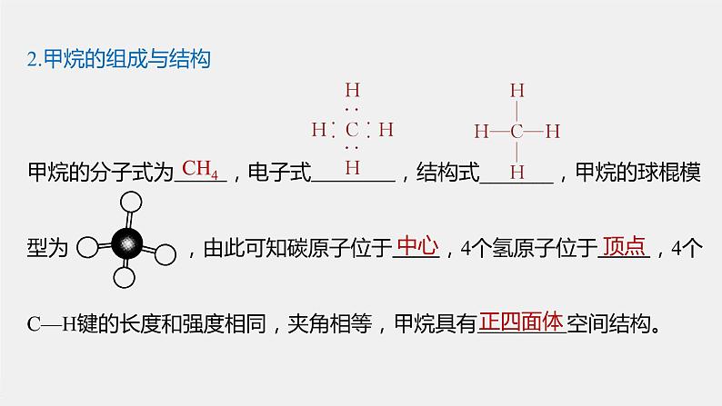专题8 第一单元 第1课时 天然气的利用 甲烷 课件PPT05