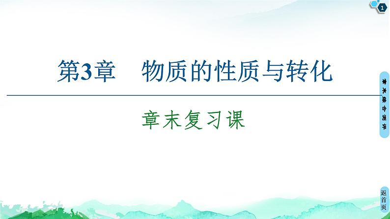 第3章 章末复习课 课件 【新教材】鲁科版(2019)高中化学必修一(共12张PPT)第1页