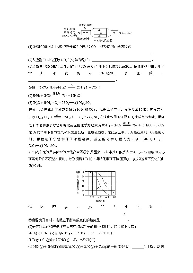2021届高中化学新教材同步选择性必修第一册 第2章 研究与实践 了解汽车尾气的治理学案03