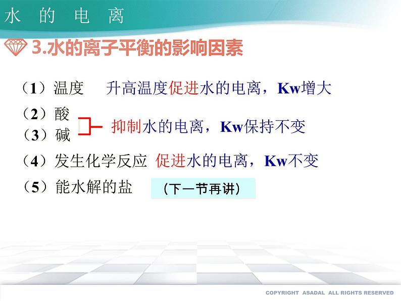 3.2.1 水的电离--2021学年高二化学选择性必修1同步教学课件(新教材人教版)第7页