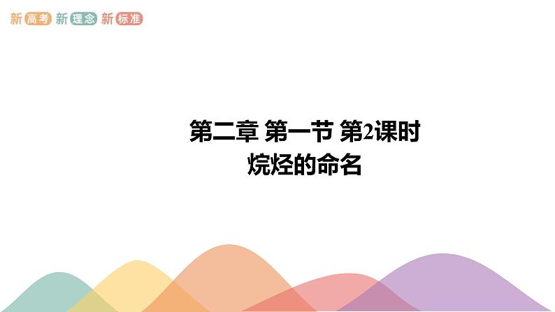 人教版(2019)高化学选择性必修三2.1.2《烷烃的命名》(含答案)(共20张) 课件01