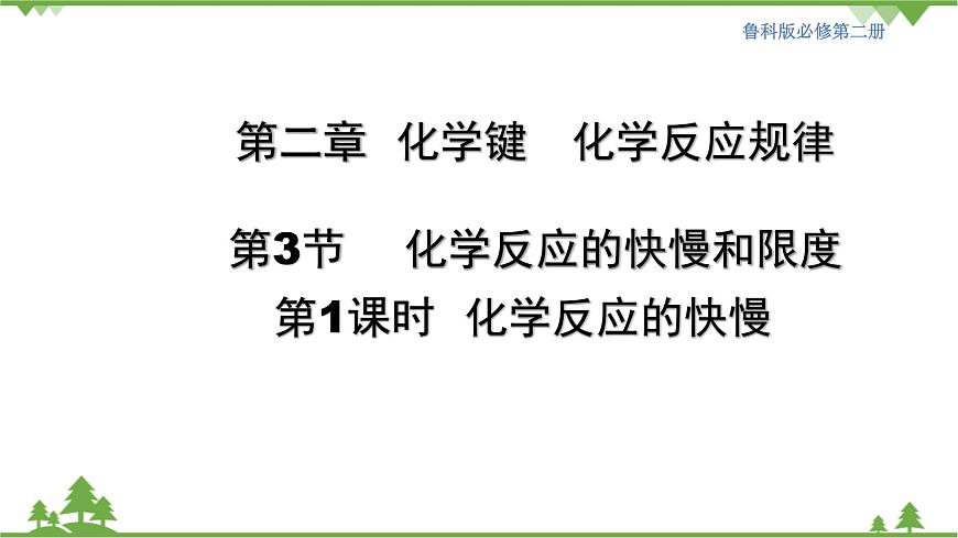 【新教材精創(chuàng)】2.3.1 化學(xué)反應(yīng)的快慢 課件（2）-魯科版高中化學(xué)必修第二冊(cè)(共23張PPT)第1頁(yè)