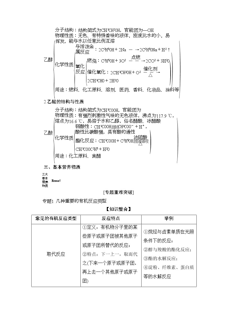 第七章   本章知识整合--【新教材】 人教版（2019）高中化学必修第二册学案+同步练习02