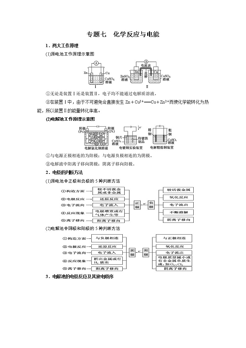 专题九 化学反应与电能-2022届高三高考化学复习考点剖析第1页