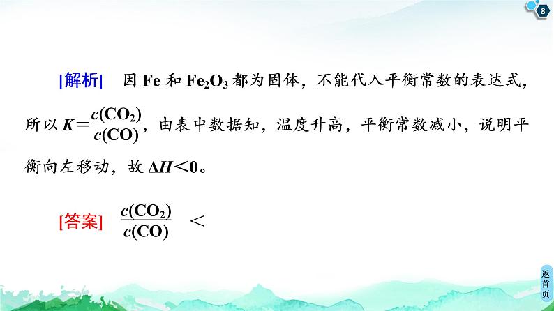第2章 第2节 微专题3 化学平衡常数的应用方向 课件 【新教材】人教版(2019)高中化学选择性必修1(共21张PPT)第8页