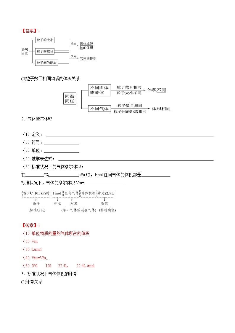 2.3.2 气体摩尔体积-【新教材】人教版（2019）高中化学必修第一册自助学案+配套练习02