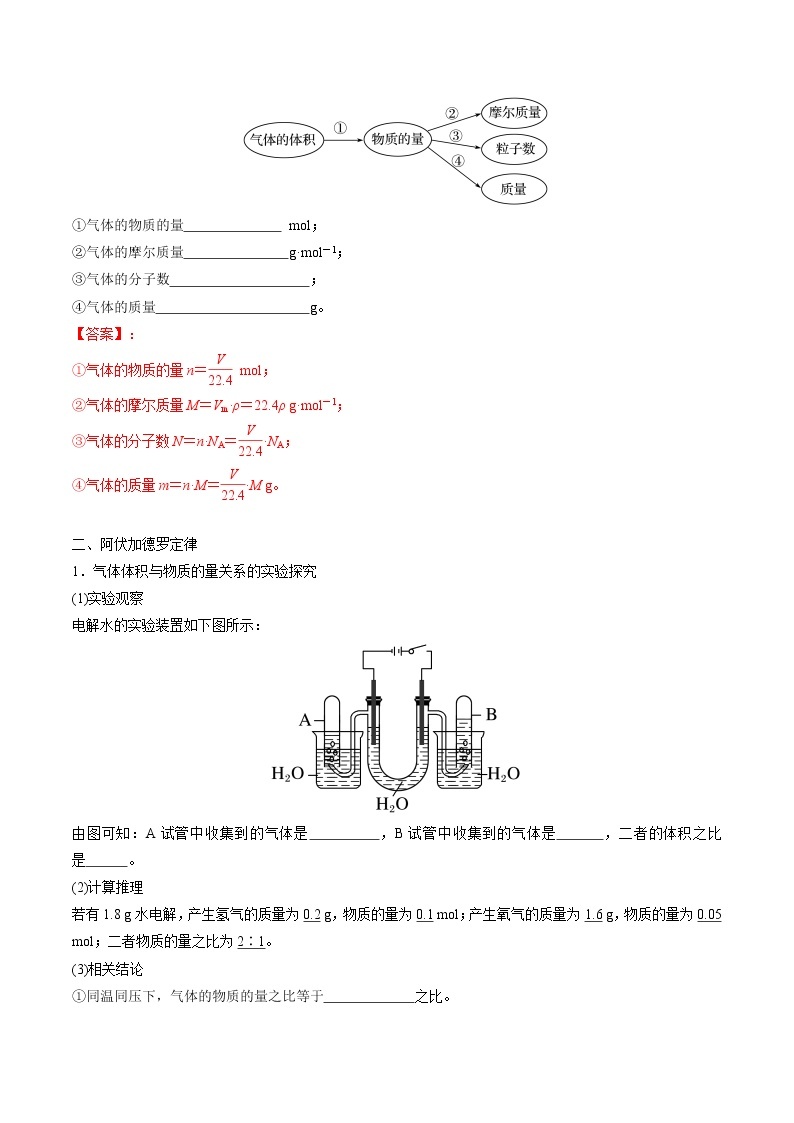 2.3.2 气体摩尔体积-【新教材】人教版（2019）高中化学必修第一册自助学案+配套练习03