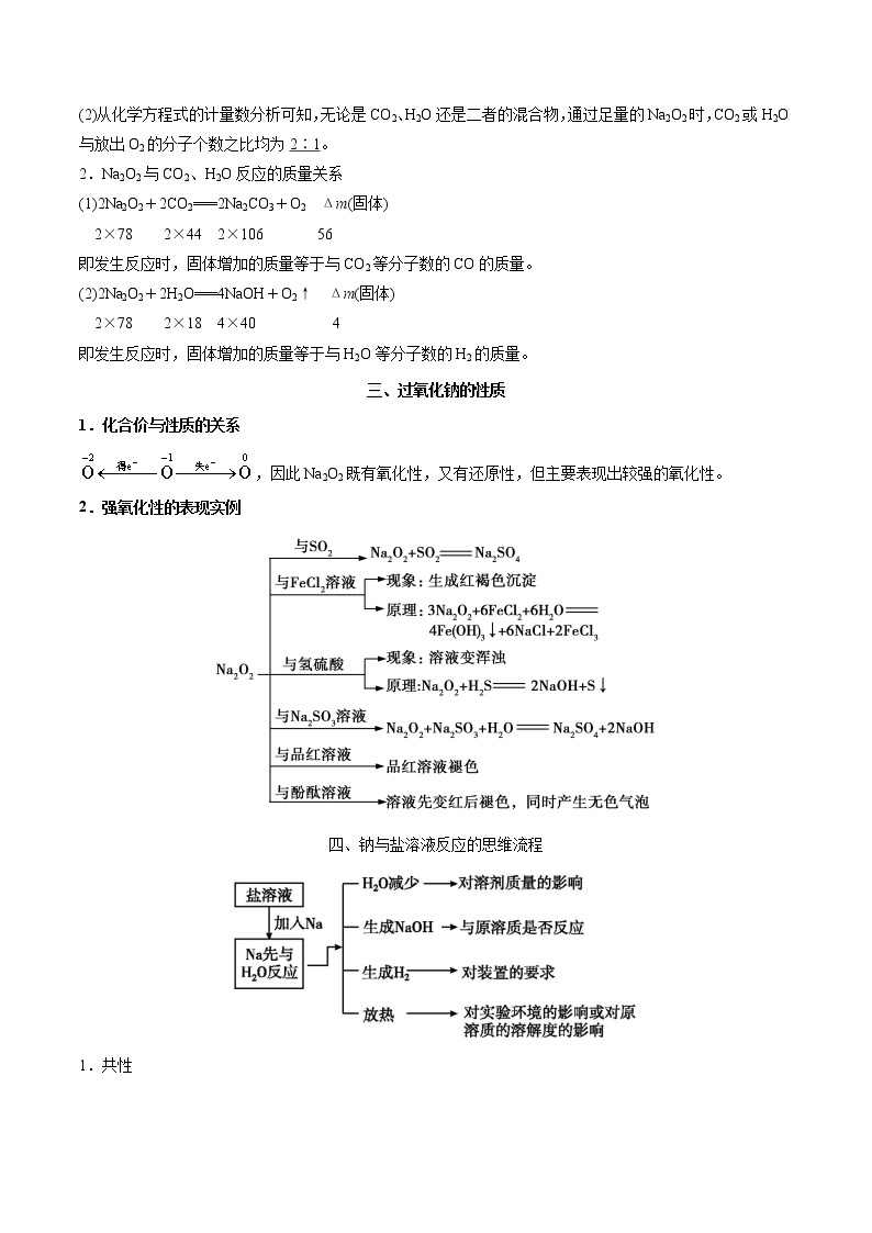 高考一轮复习第五课第2讲：氧化钠和过氧化钠学案02