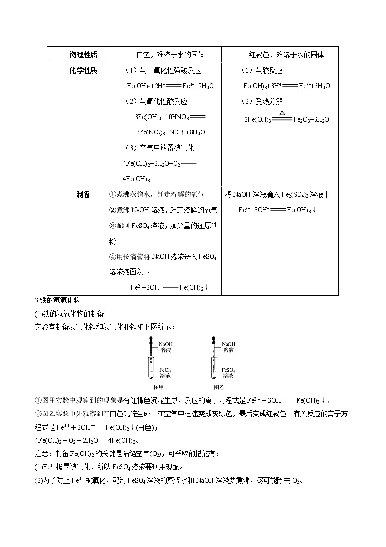 高考一轮复习第七课第1节:铁的单质、氧化物、氢氧化物学案第3页