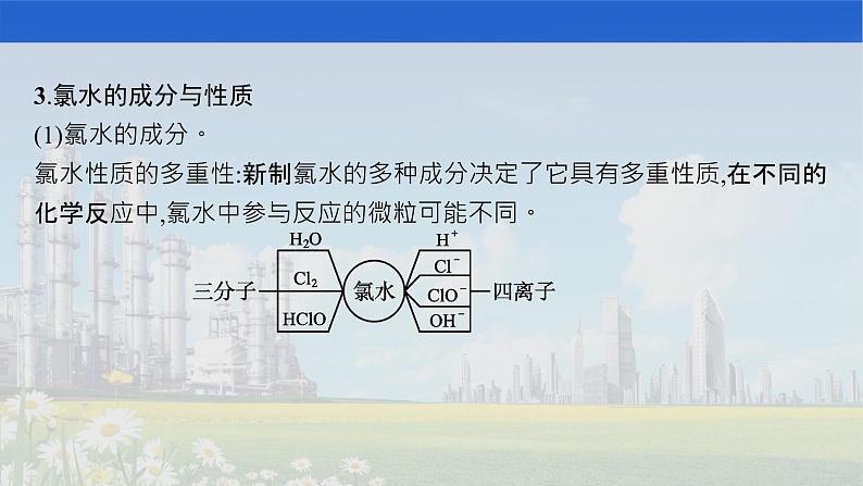 人教版2022届高中化学一轮复习 第四单元 第2节 富集在海水中的元素——氯 海水资源利用 课件第6页