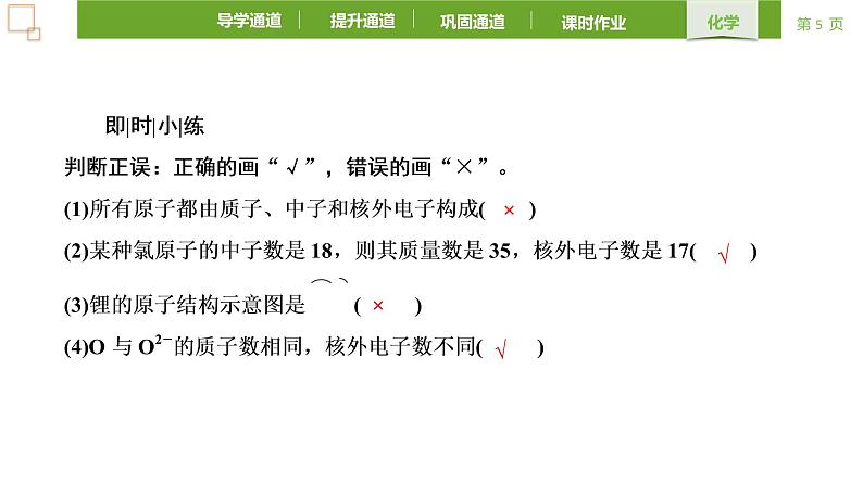 4.1.1 原子结构 课件 -2021-2022学年人教版(2019)高中化学必修第一册第5页