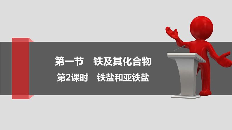 3.1.2 铁的氢氧化物 铁盐和亚铁盐-2021-2022学年新教材高中化学必修第一册课件PPT第1页